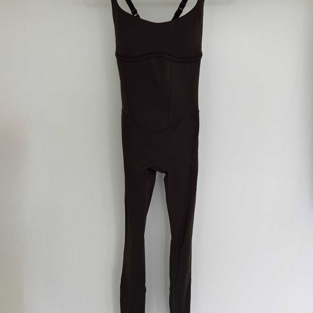 Buffbunny Corset Bodysuit, XS, Cold Brew